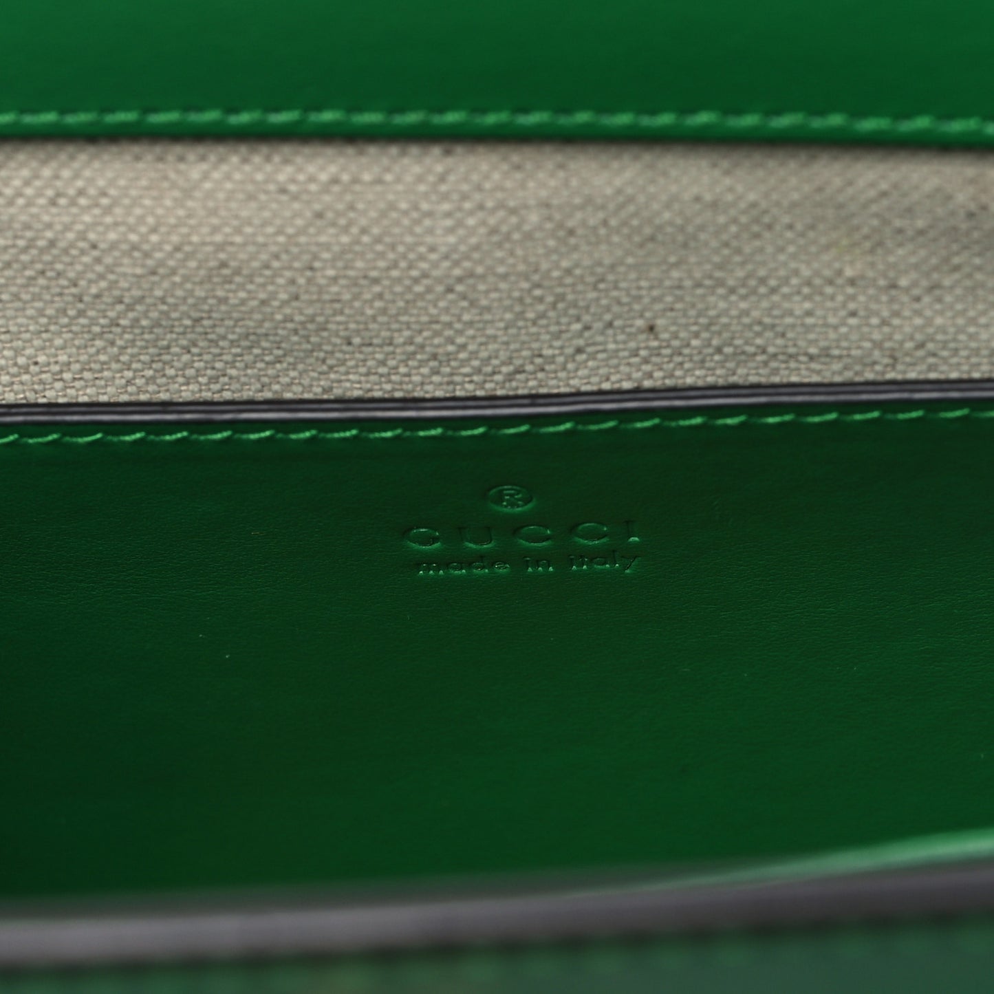 Calfskin GG Matelasse Small Slim Chain Shoulder Bag Spring Green Natural