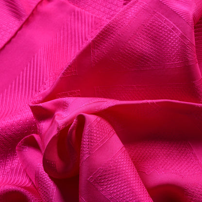 Hermes Silk Foulard Jacquard Sellier Scarf 90 Rose Petunia 2 of 3