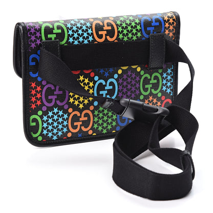 Gucci GG Supreme Monogram Psychedelic Slim Belt Bag Black 2 of 10