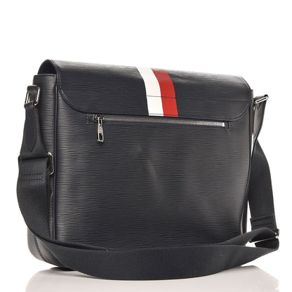 Louis Vuitton Epi Christopher Messenger Navy Stripes 3 of 7