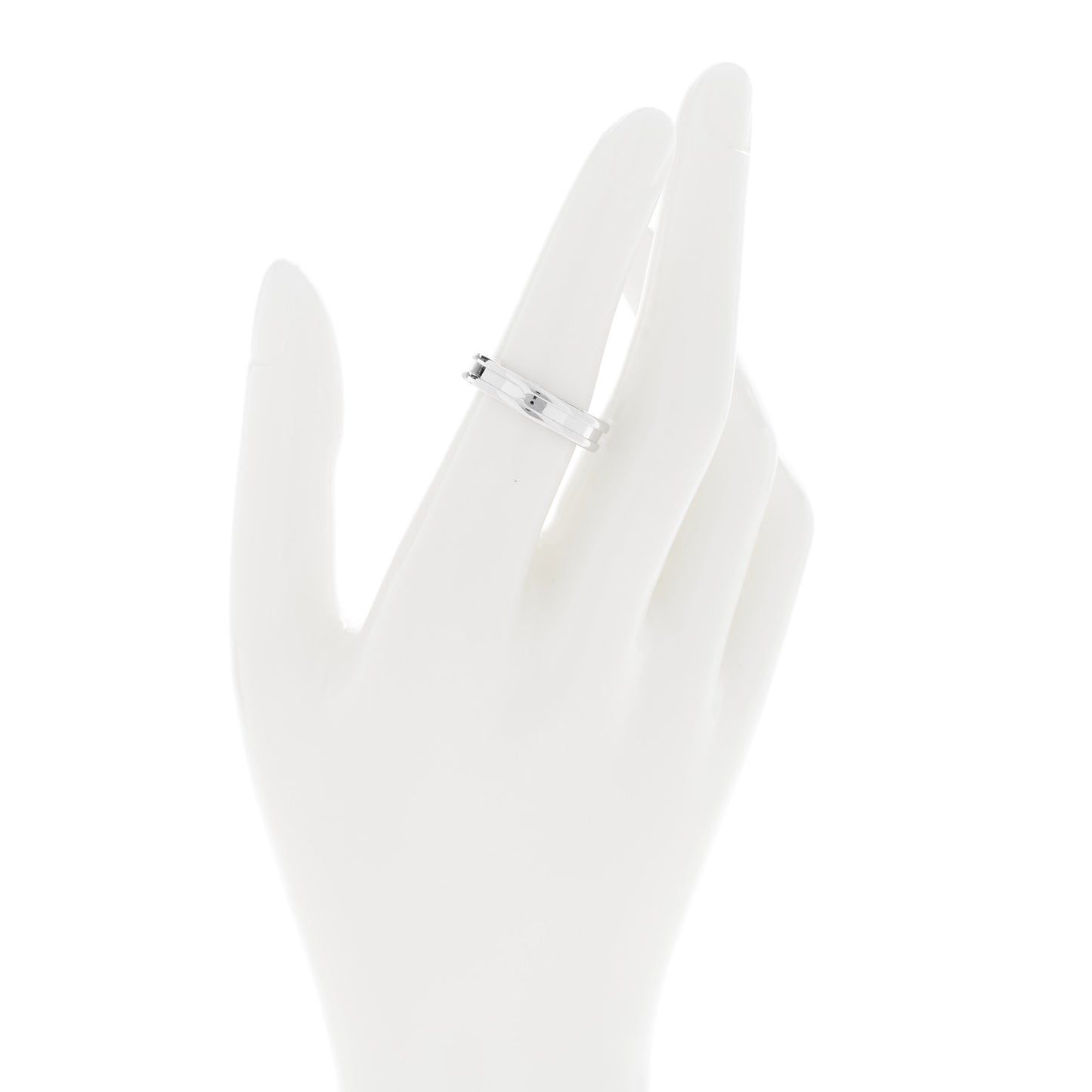 18K White Gold B.Zero1 One-Band Ring 52 6
