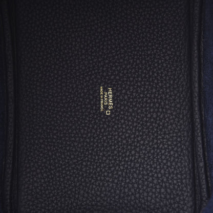 Hermes Taurillon Clemence Matte Alligator Picotin Lock Touch 18 PM Bleu Nuit 6 of 9