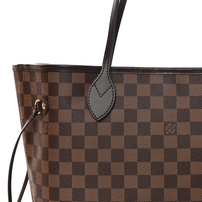 Louis Vuitton Damier Ebene Neo Neverfull MM Rose Ballerine 10 of 11