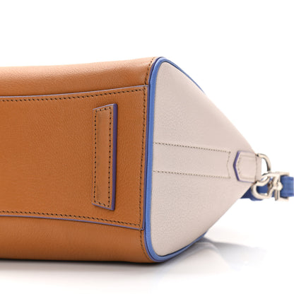Givenchy Sugar Goatskin Mini Tri-Color Antigona Tan White Blue 10 of 13