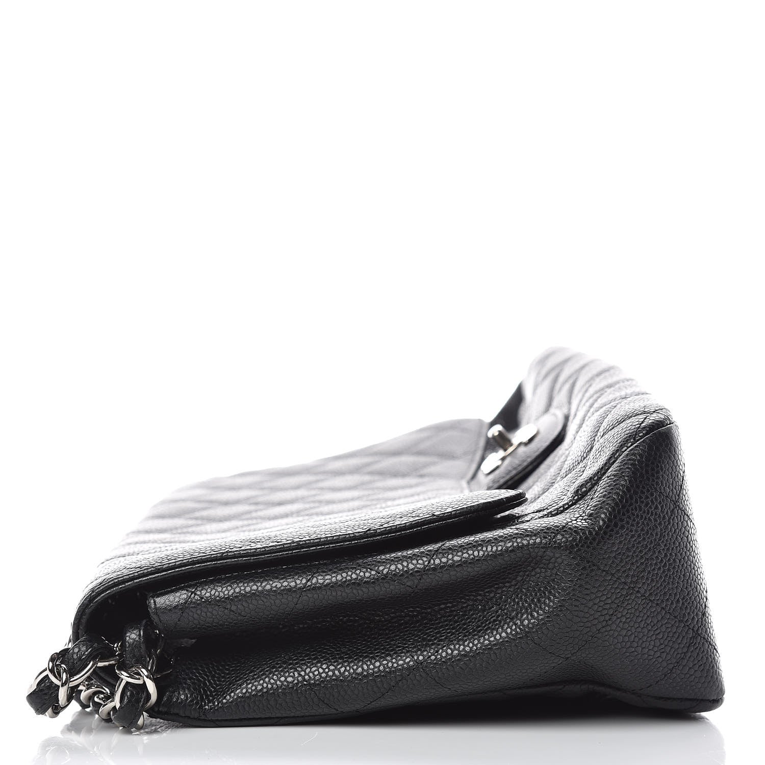 Chanel Caviar Quilted Jumbo Single Flap Black 8 of 23