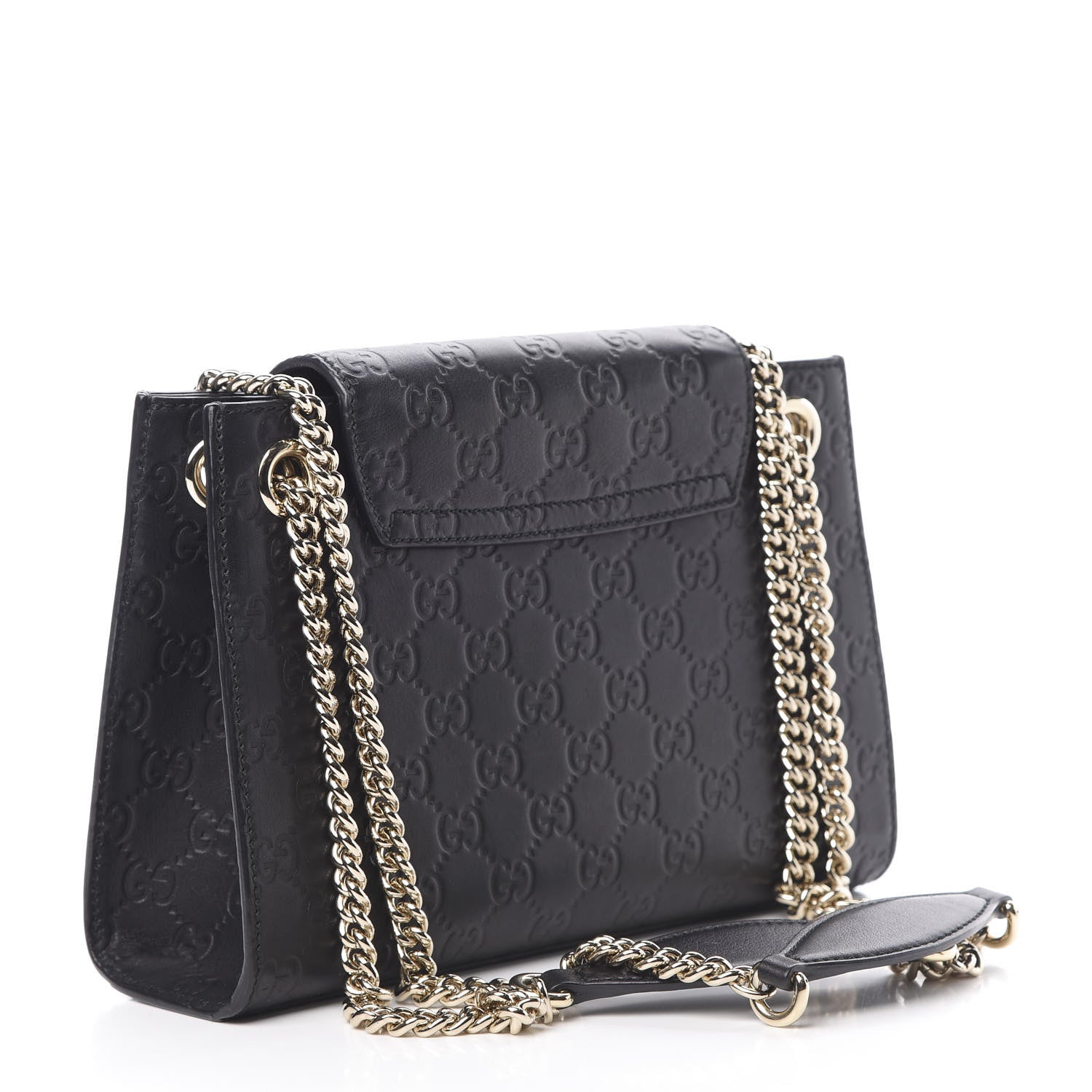 Gucci Guccissima Small Emily Shoulder Bag Black 3 of 13