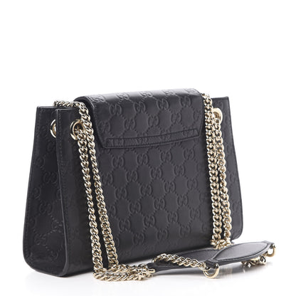 Gucci Guccissima Small Emily Shoulder Bag Black 3 of 13