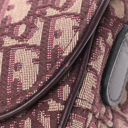 Christian Dior Oblique Saddle Bag Burgundy 9 of 11