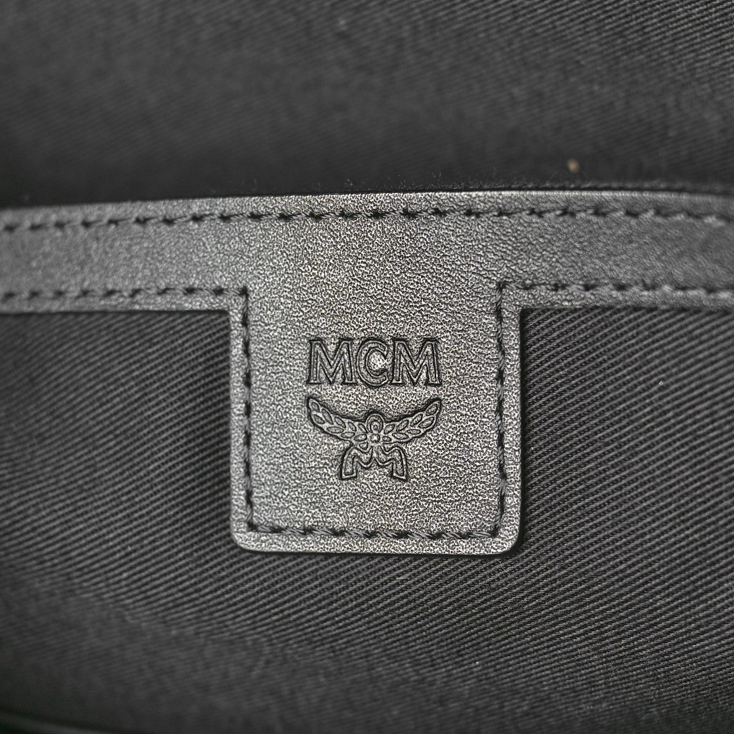 MCM Visetos Medium Stark Backpack Black Cognac 6 of 11