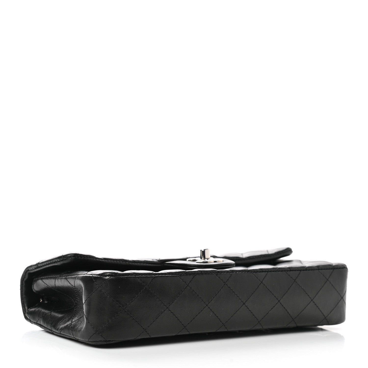 Chanel Lambskin Quilted East West Flap Black 7 of 20