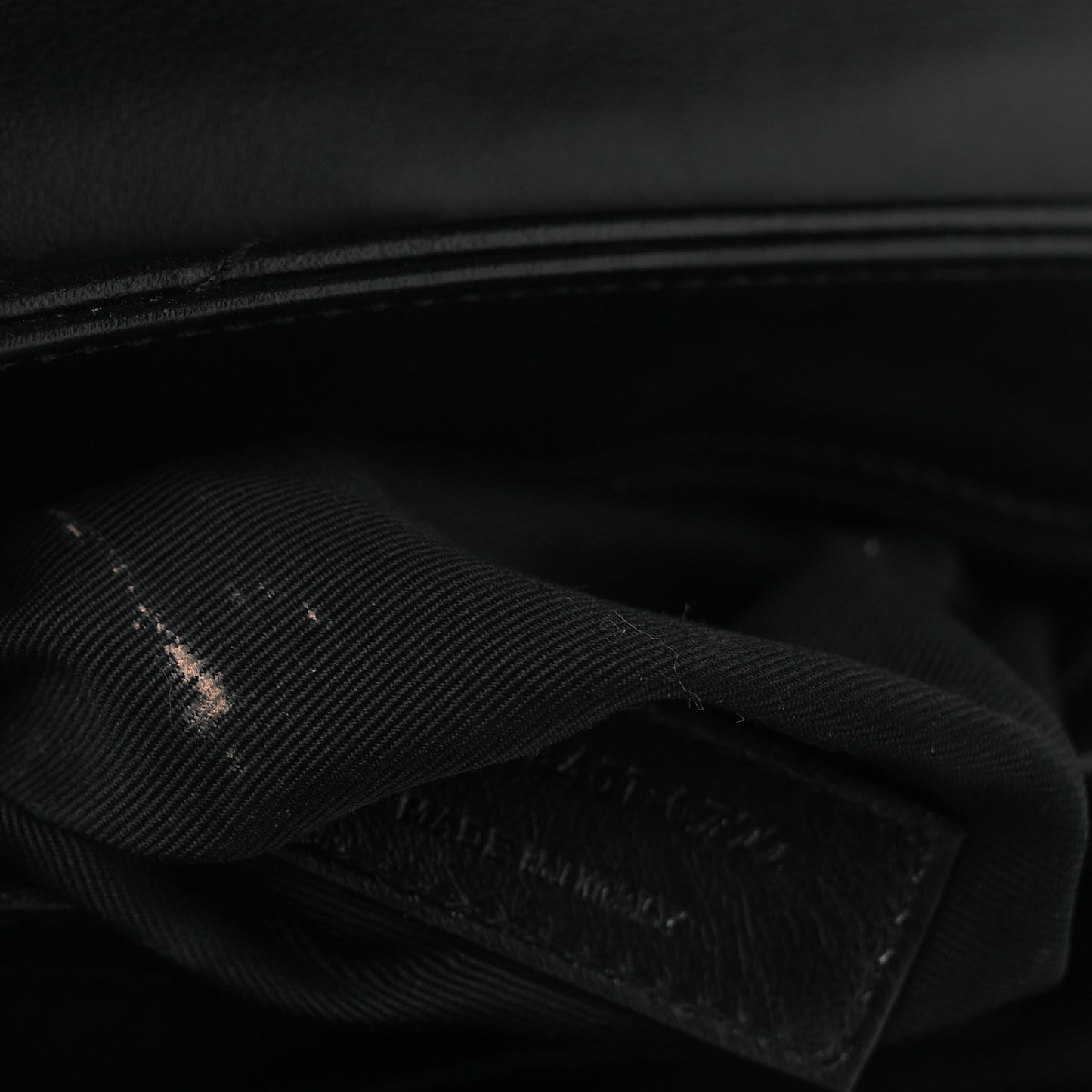 Calfskin Y Quilted Monogram Monochrome Toy Loulou Crossbody Bag Black
