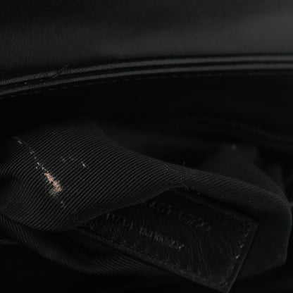 Saint Laurent Calfskin Y Quilted Monogram Monochrome Toy Loulou Crossbody Bag Black 21 of 28