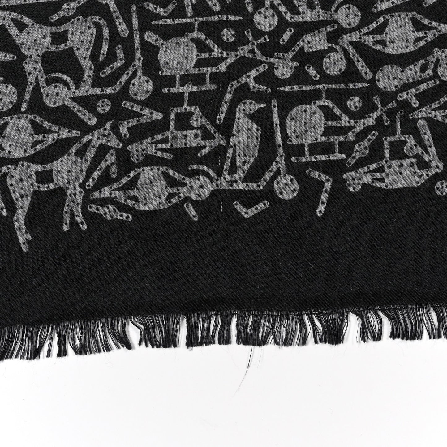 Silk Cashmere Stole Black