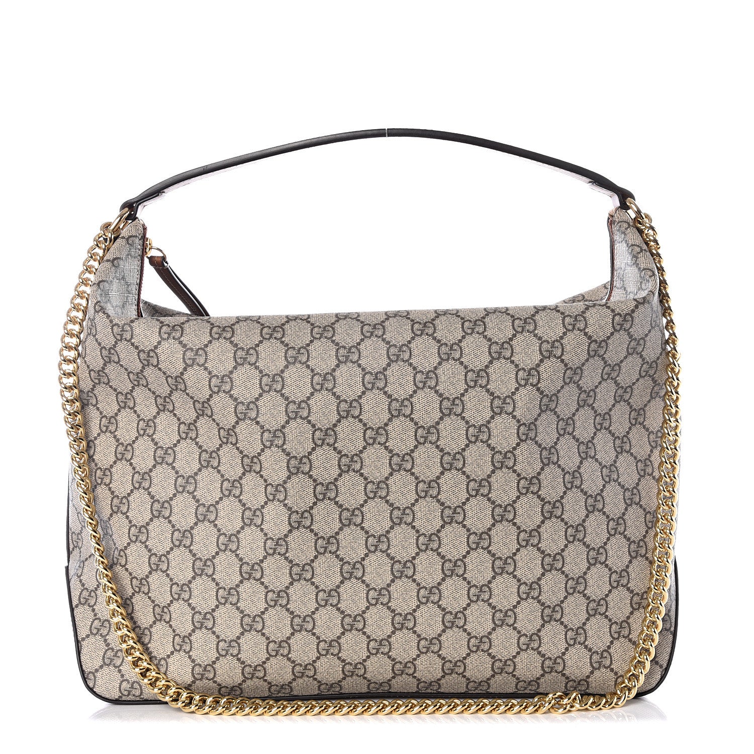 Gucci GG Supreme Monogram Large Linea A Hobo Light Brown 1 of 10