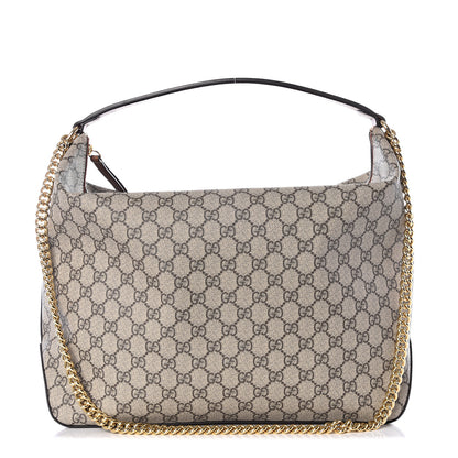 Gucci GG Supreme Monogram Large Linea A Hobo Light Brown 1 of 10