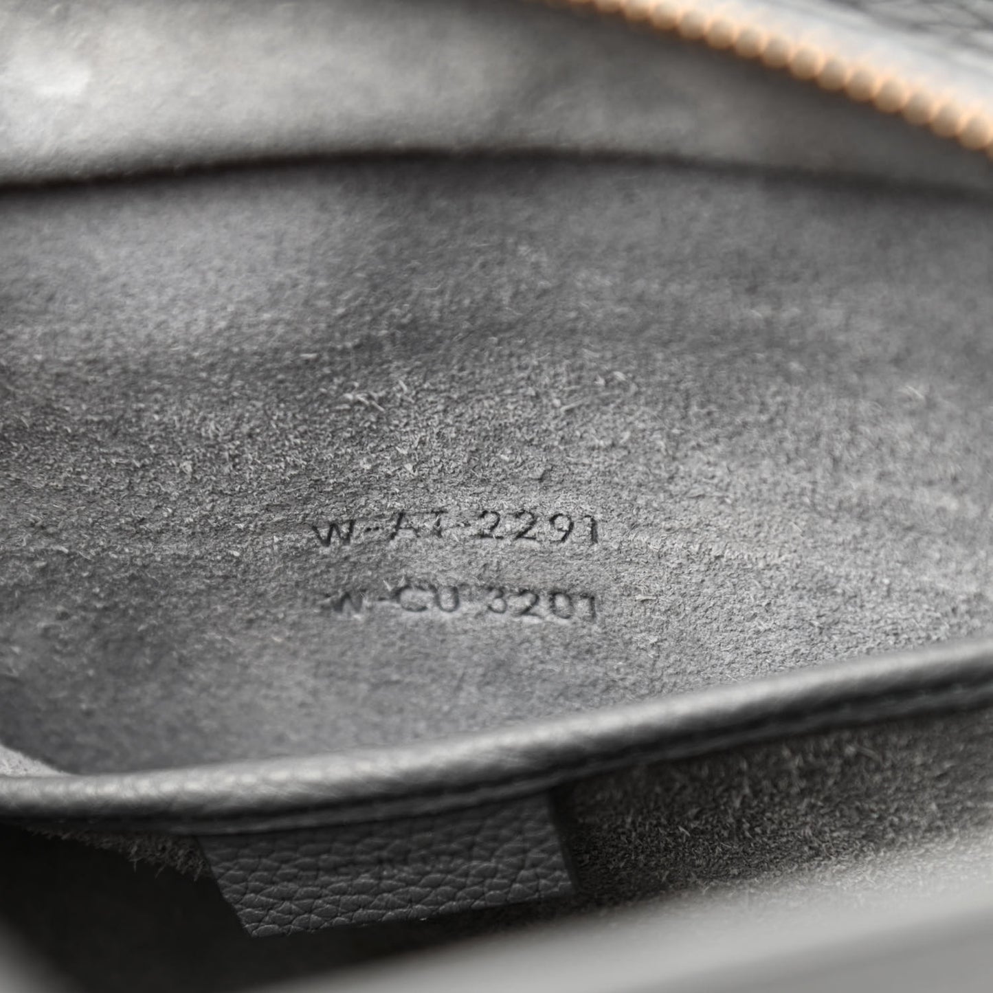 Baby Drummed Calfskin Nano Luggage Kohl
