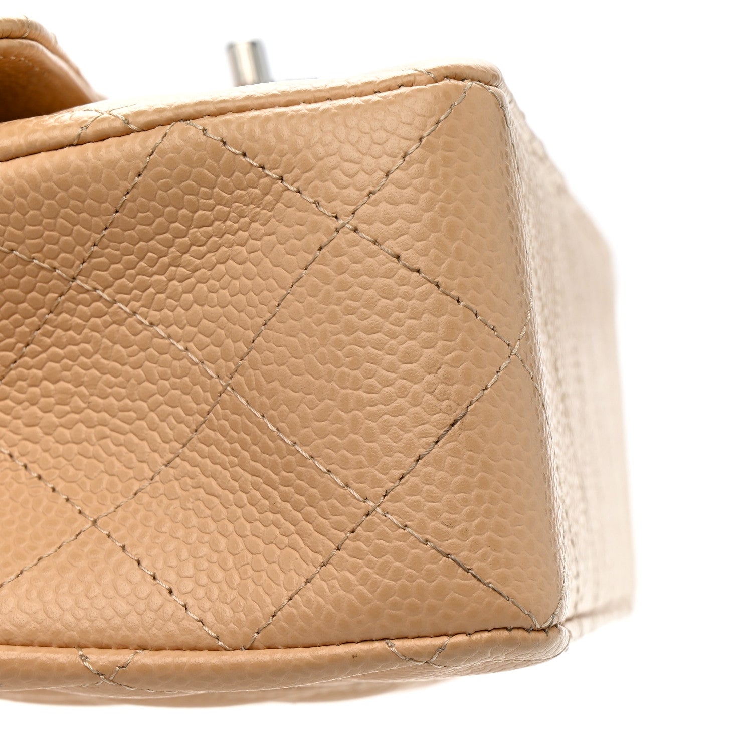 Chanel Caviar Quilted Small Double Flap Beige 14 of 15