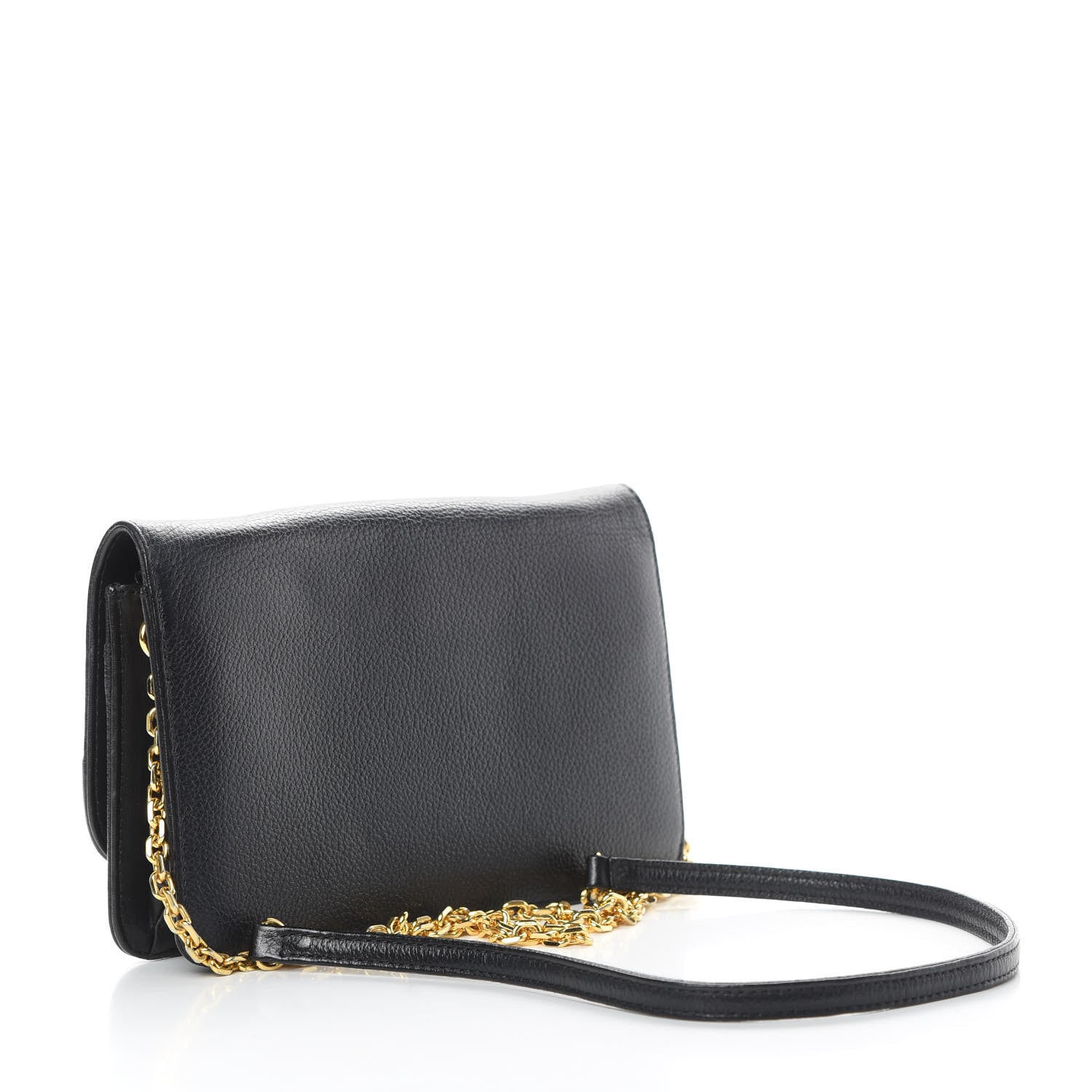 MCM Grained Calfskin Studded Crossbody Bag Black 3 of 15