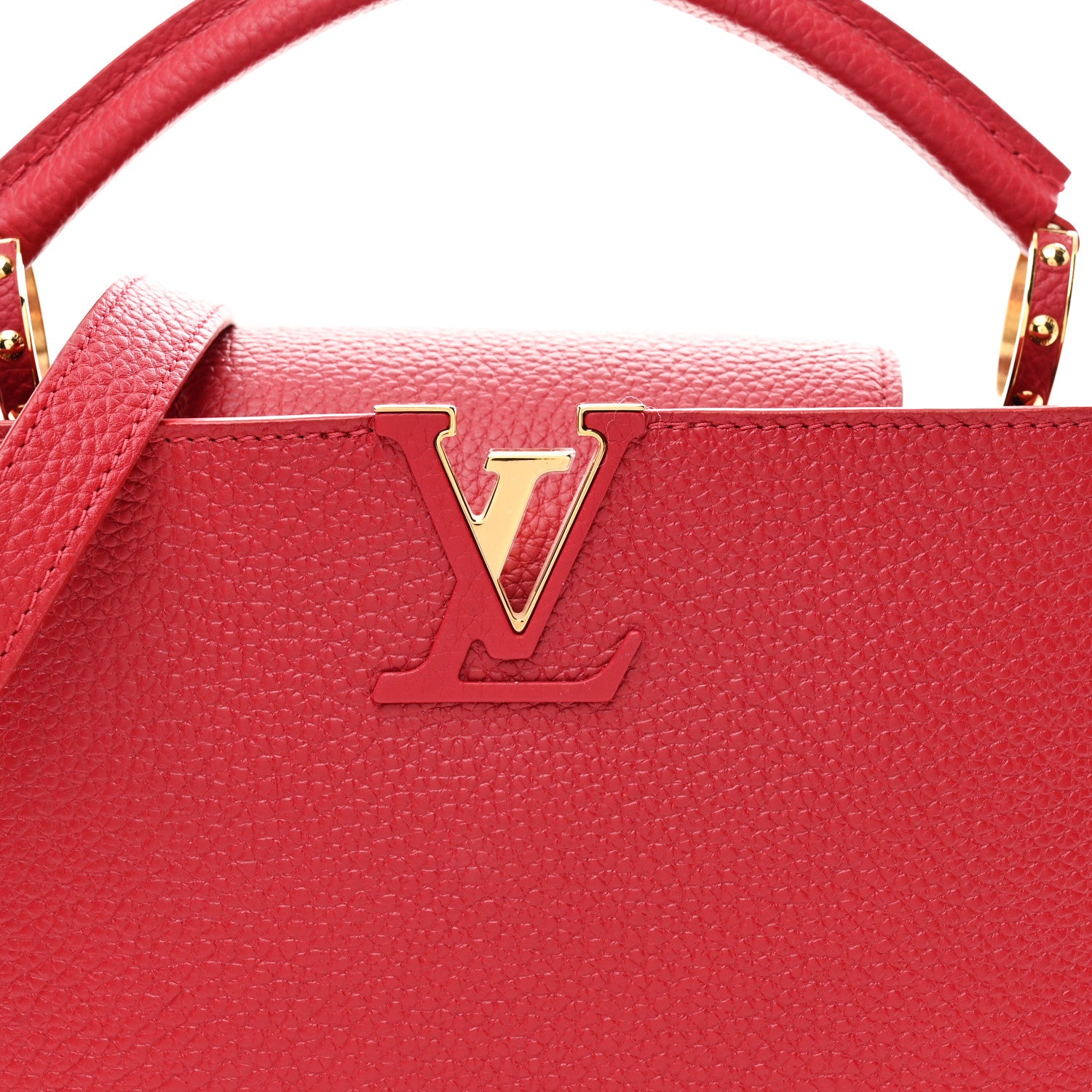 Louis Vuitton Taurillon Capucines BB Scarlet Red 7 of 9