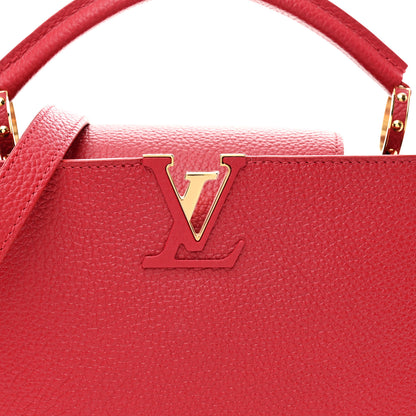 Louis Vuitton Taurillon Capucines BB Scarlet Red 7 of 9