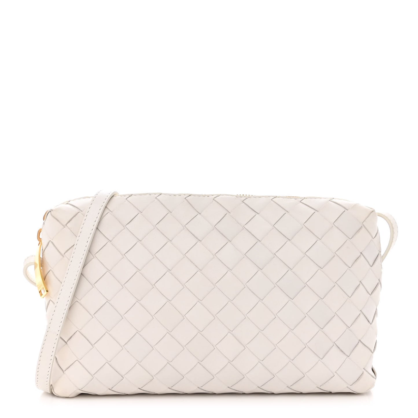 Nappa Intrecciato Crossbody White