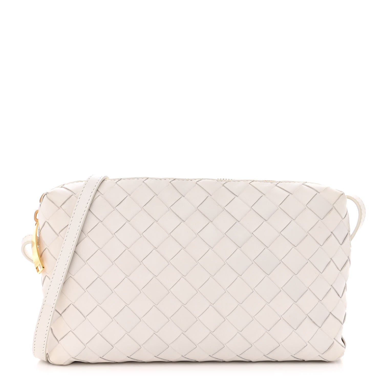 Bottega Veneta Nappa Intrecciato Crossbody White 1 of 10