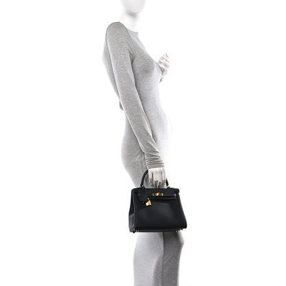 Hermes Togo Kelly Retourne 25 Black 2 of 12