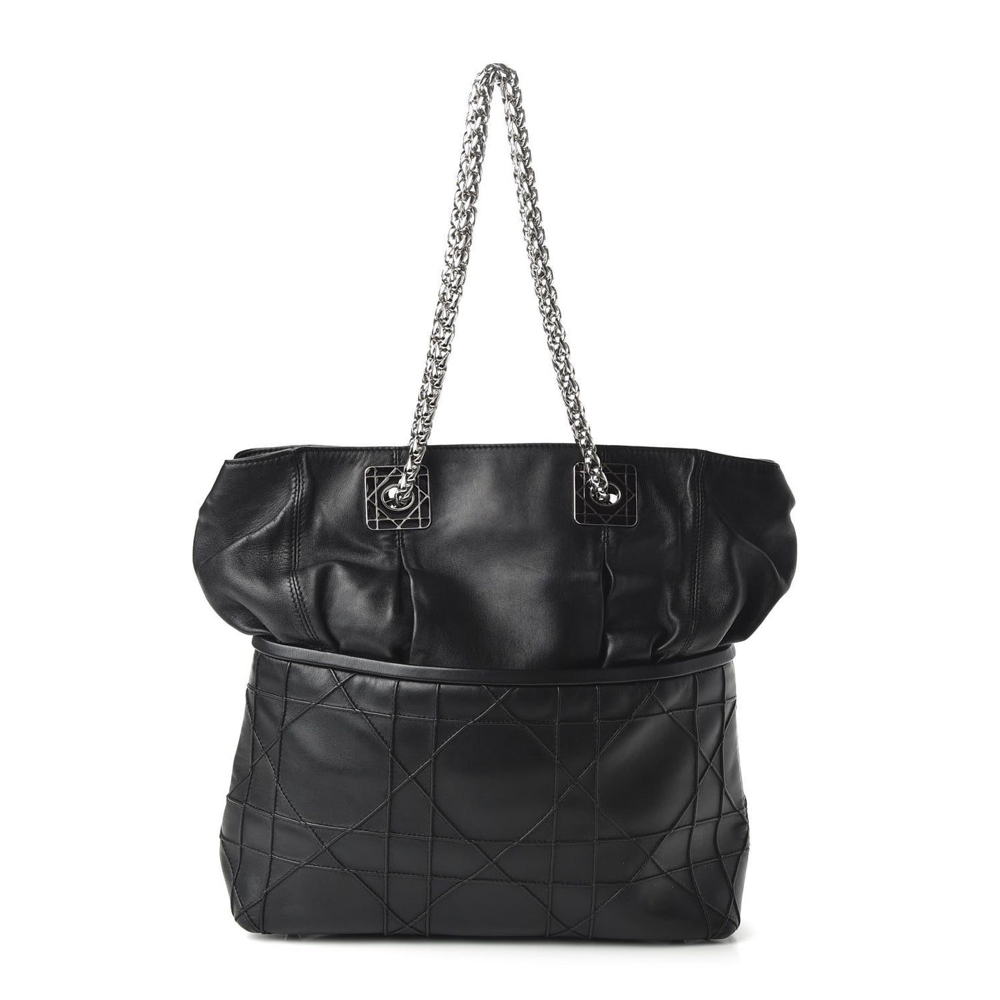 Lambskin Cannage Dior So Dior Tote Black