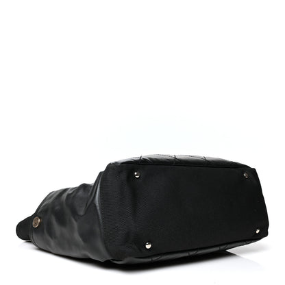 Chanel Coated Canvas Quilted Large Paris Biarritz Tote Black 5 of 14