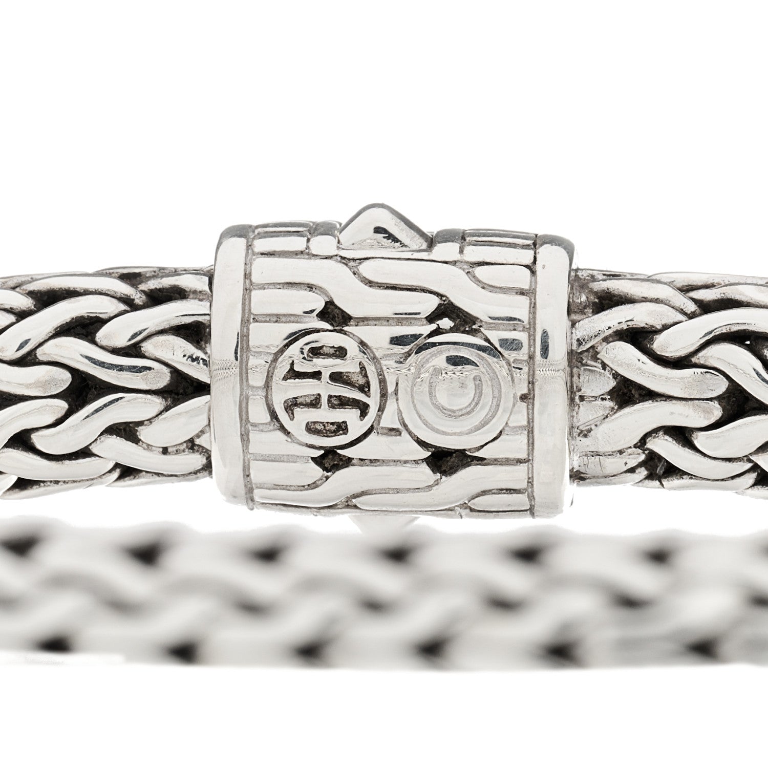 John Hardy Sterling Silver Diamond 7.5mm Classic Chain Bracelet 3 of 3