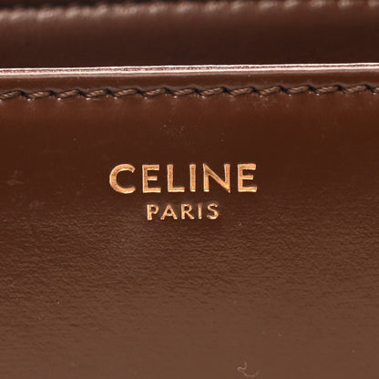 Celine Shiny Calfskin Teen Triomphe Brown 6 of 10
