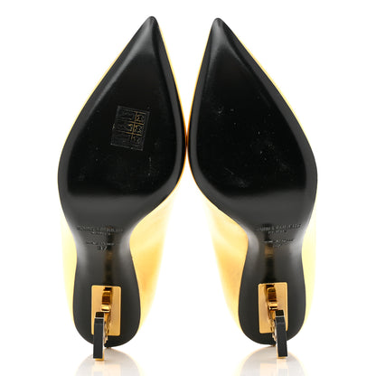 Saint Laurent Calfskin Opyum 100 Pumps 37 Gold 5 of 11