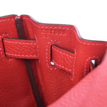 Hermes Taurillon Clemence Kelly Ado Backpack Rouge Casaque 7 of 10