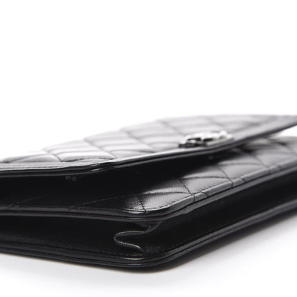 Chanel Lambskin Quilted Boy Wallet On Chain WOC Black 6 of 12