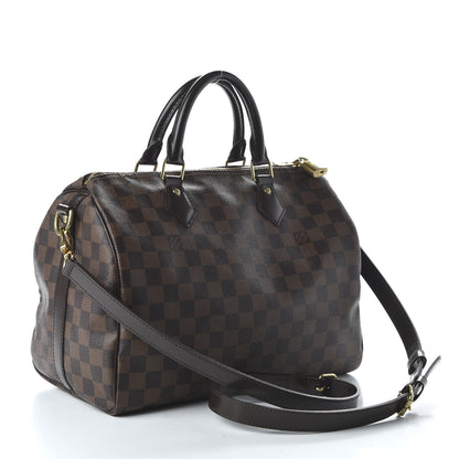 Louis Vuitton Damier Ebene Speedy Bandouliere 30 3 of 10
