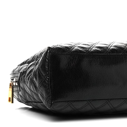 Marc Jacobs Lacquered Goatskin Quilted Karlie Satchel Black 7 of 8