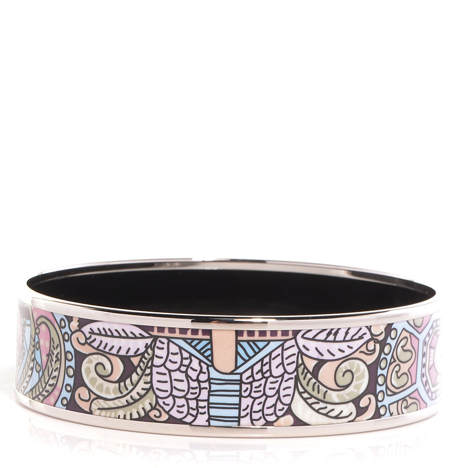 Hermes Enamel Printed Wide Bracelet 70 5 of 6