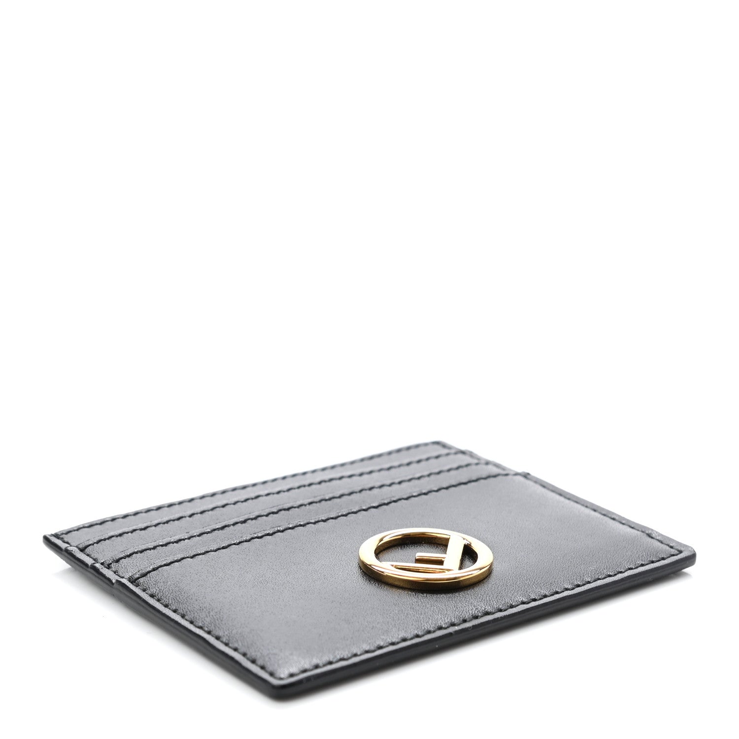 Fendi Vitello Liberty Lucido F is Fendi Card Holder Black 4 of 7