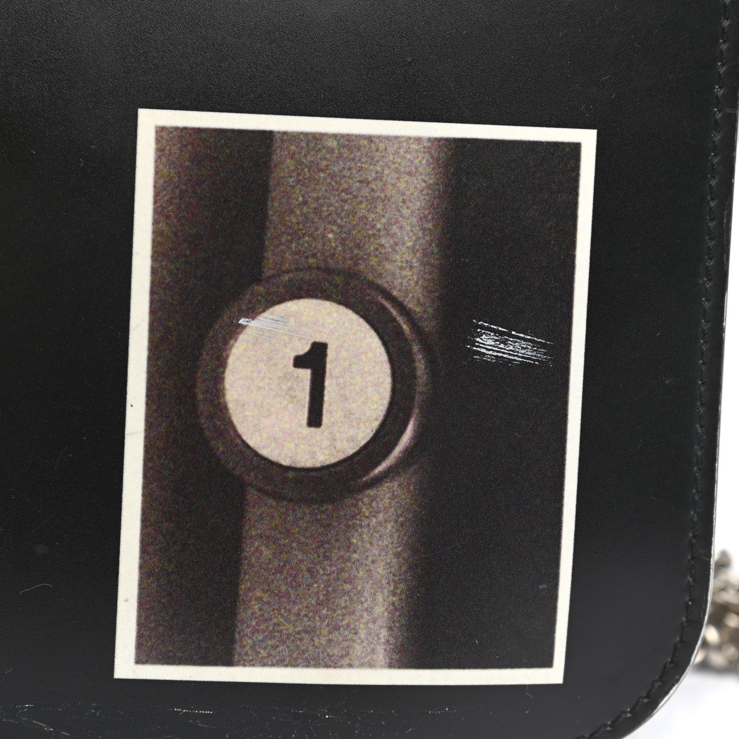 Burberry Calfskin Montage Print Small TB Bag Black 21 of 22