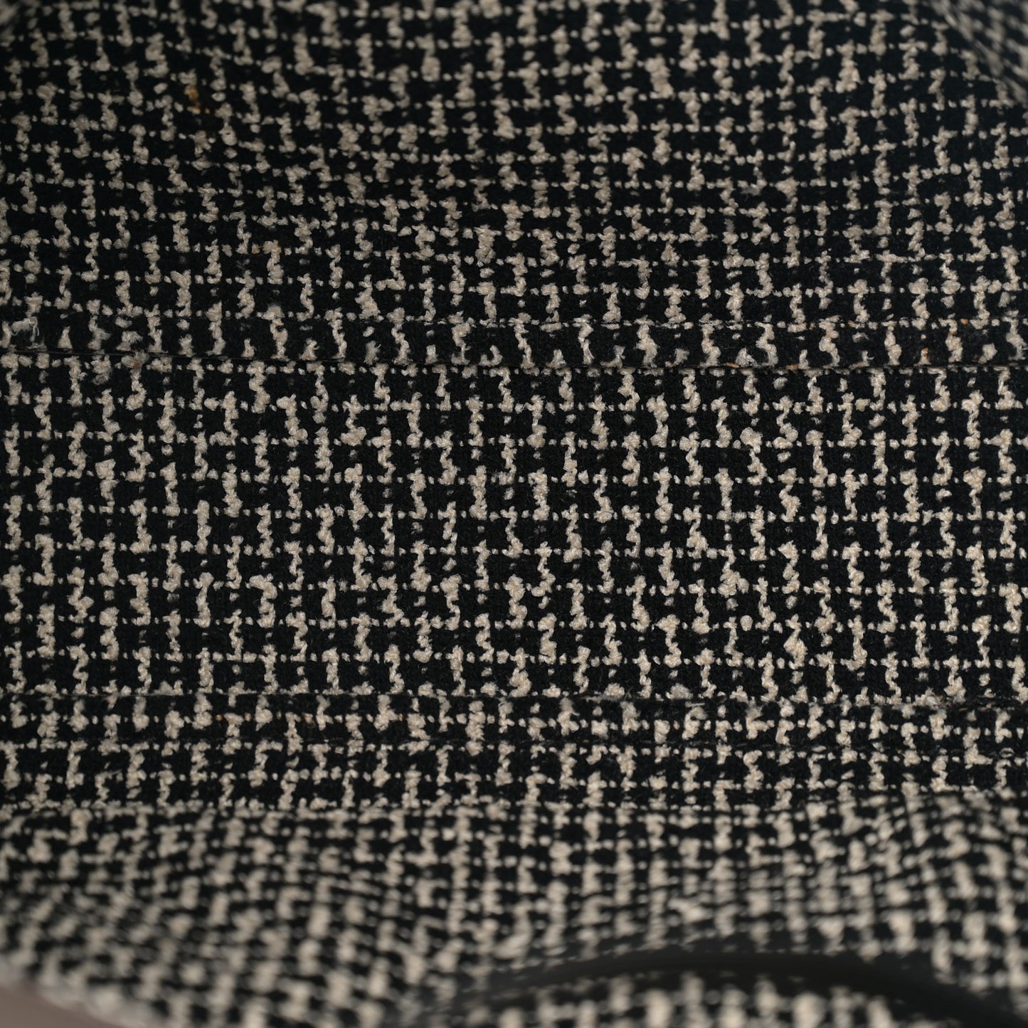 Glazed Calfskin Tweed Tweedy Shopping Tote Brown