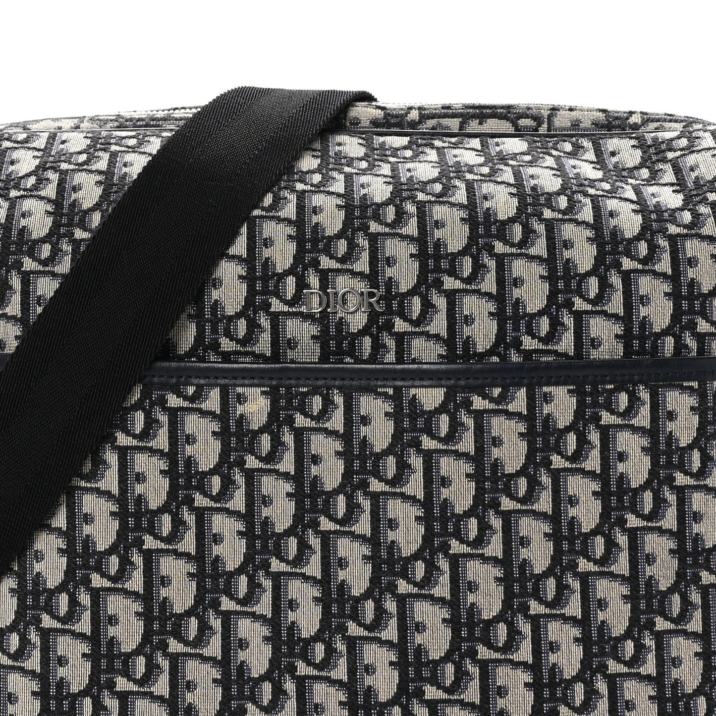 Oblique Baby Changing Bag Beige Black