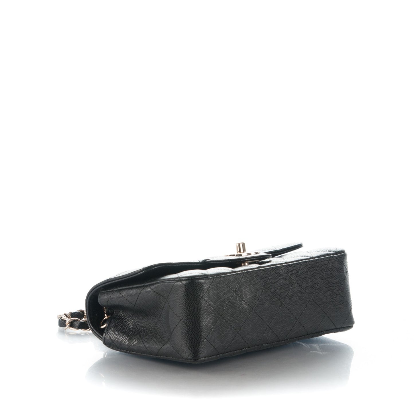Caviar Quilted Mini Rectangular Flap Black