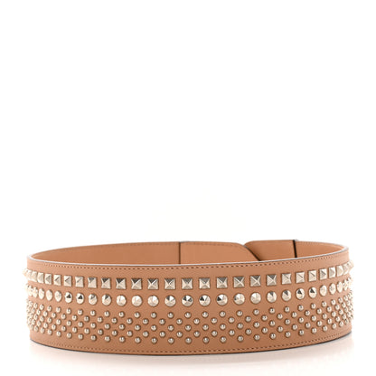 Gucci Moon Calfskin Studded Belt 75 30 Tan 2 of 5