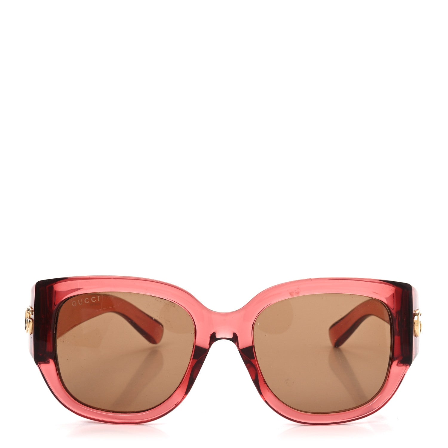 Gucci Acetate Square Frame Sunglasses GG1599SA Pink 2 of 7
