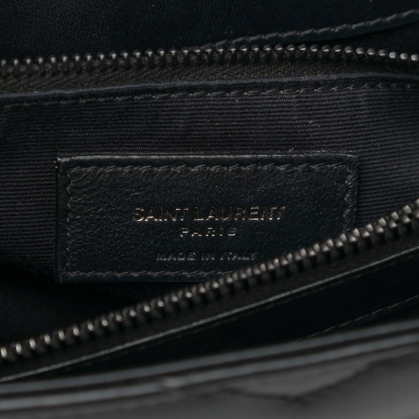 Calfskin Y Quilted Monogram Medium Loulou Chain Satchel Black