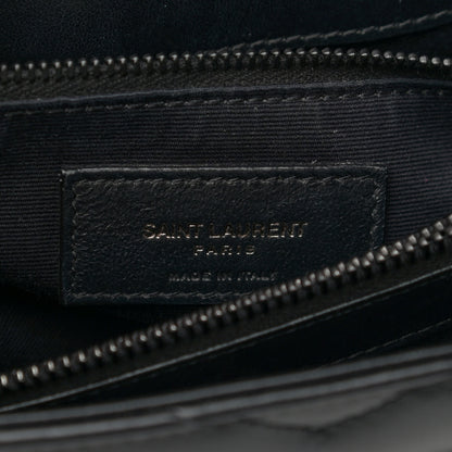 Saint Laurent Calfskin Y Quilted Monogram Medium Loulou Chain Satchel Black 8 of 15