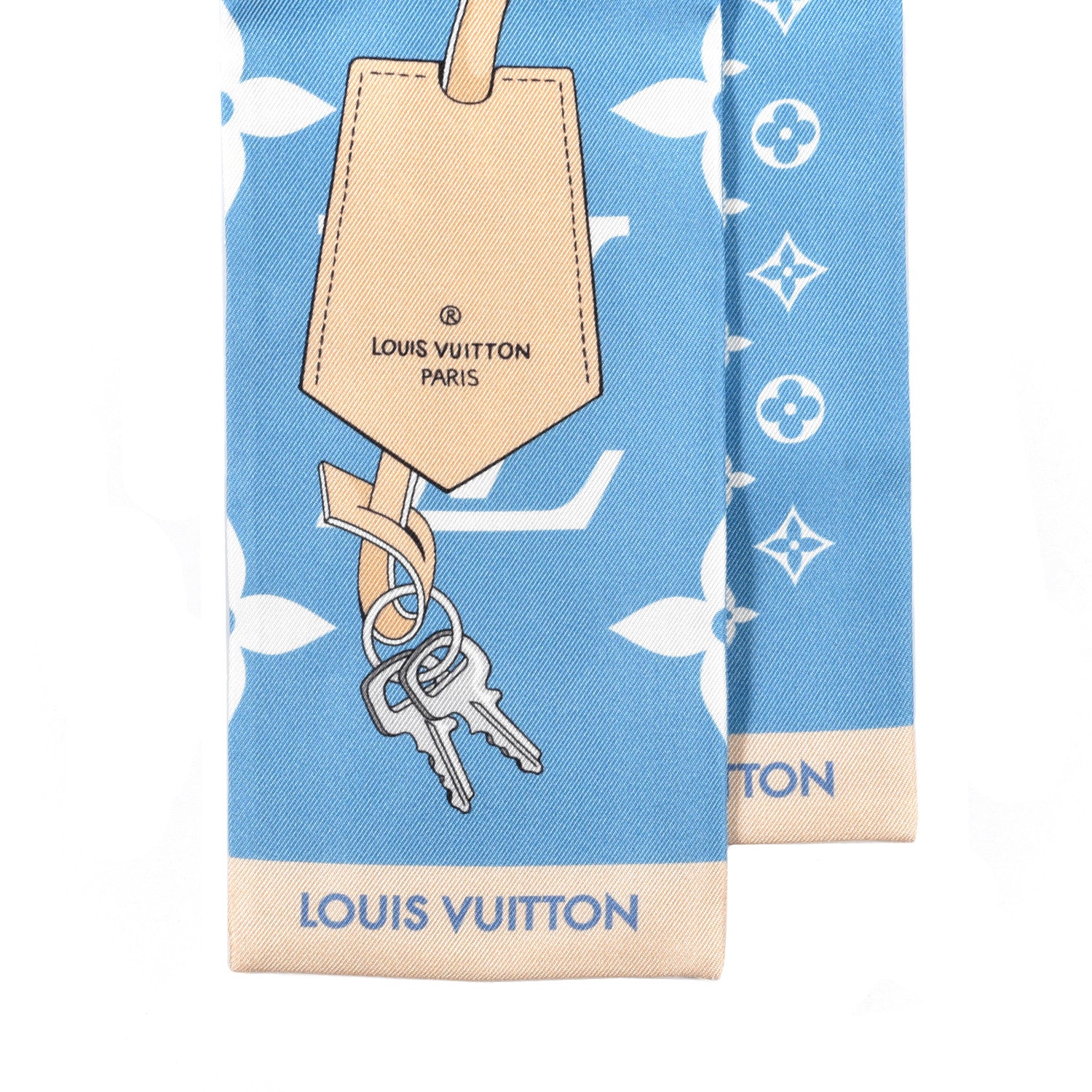 Louis Vuitton Silk Monogram Gradient By The Pool Bandeau Blue 2 of 3