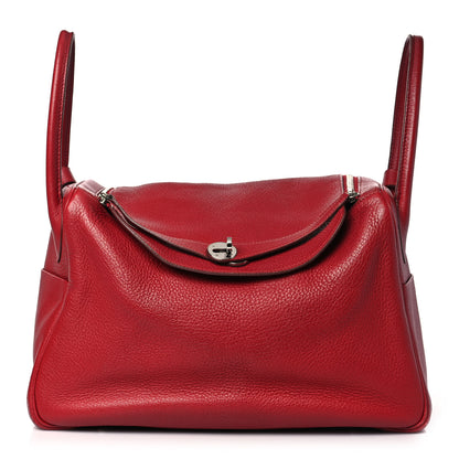Hermes Taurillon Clemence Lindy 34 Rouge Garance 1 of 15