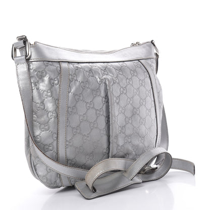 Gucci Guccissima Small D Ring Messenger Silver 3 of 19