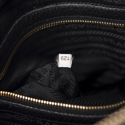 Prada Vitello Daino Satchel Black 11 of 16